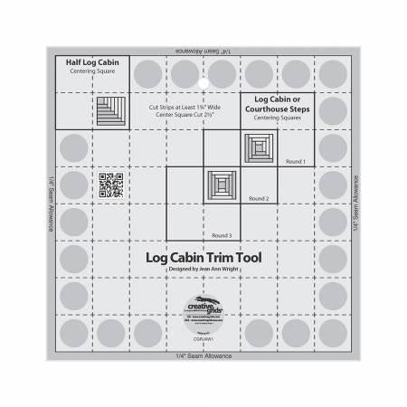 Creative Grids®, Ruler 8" Log Cabin Trim Tool, CGRJAW1