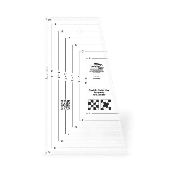 Creative Grids®, Ruler Straight Out of Line for Squares, CGRKA3