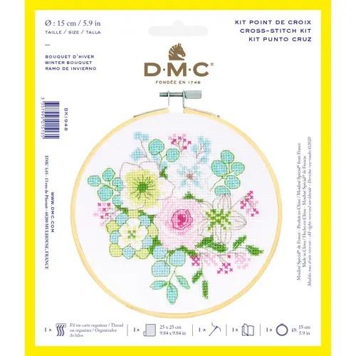 DMC, Floral Winter, Cross-Stitch Kit, BK1948