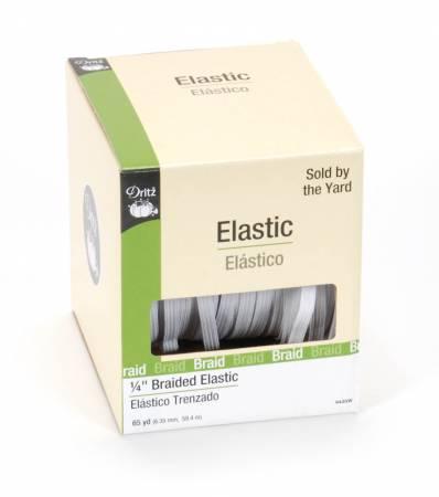 Dritz® 1/4" Braided Elastic, White