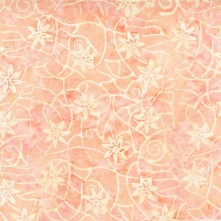 Apricot Rustic Blooms Batik