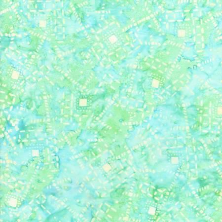 Mint Scattered Geo Squares Lin