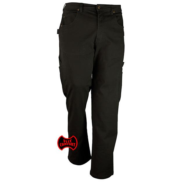FiveBrother, 10oz Brushed Twill Flex Pants, 4808.07, Black