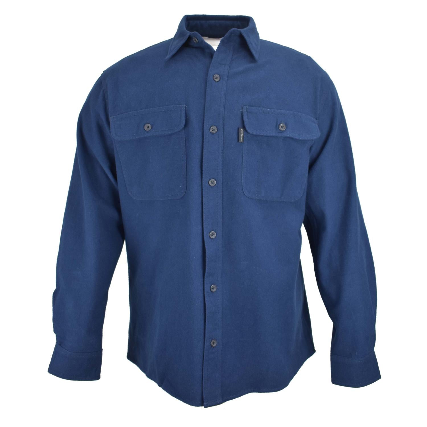 FiveBrother, Original Chamois Button Shirt, 5500 PL-203, Navy
