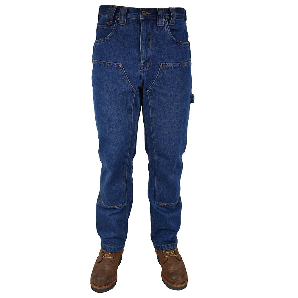 Fivebrother, 14oz Denim LoggerDungaree W/ Chaps, 4348.45, Stone Washed
