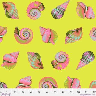 Free Spirit, Tula Pink, Foral Reef, Lil Shelly, PWTP266.SEAGRASS, Seagrass