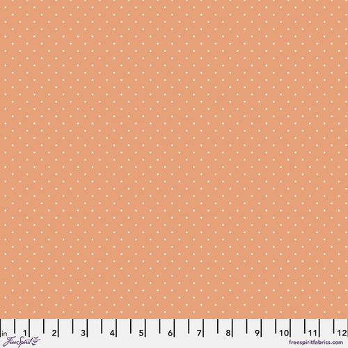Free Spirit, Tula Pink, Tiny Dots & Stripes, PWTP185.PEACHY