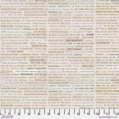 Freespirit Fabrics Holidays Past, PWTH203.NEUTRAL, Neutral, Tim Holtz