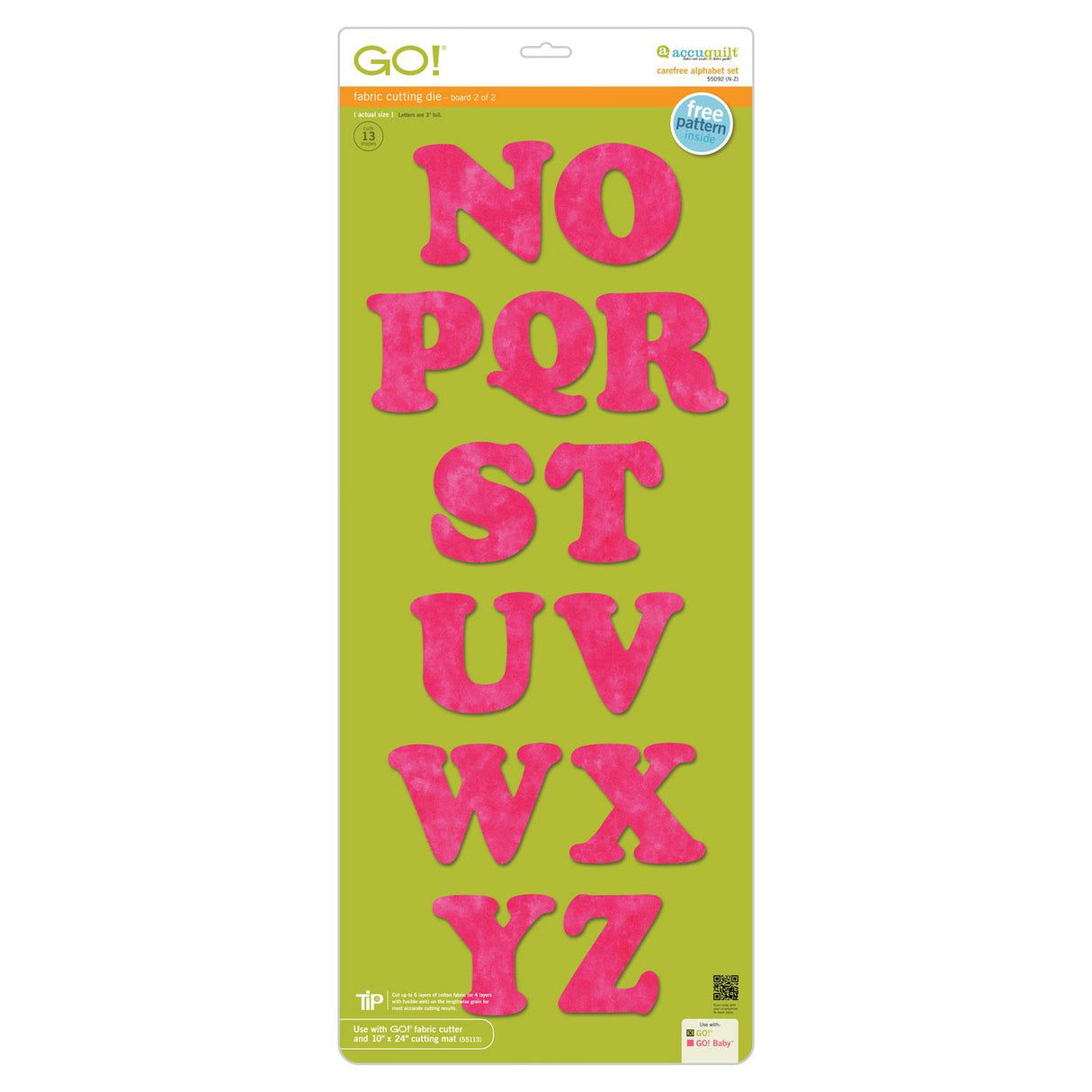 GO! CAREFREE ALPHABET DIE SET