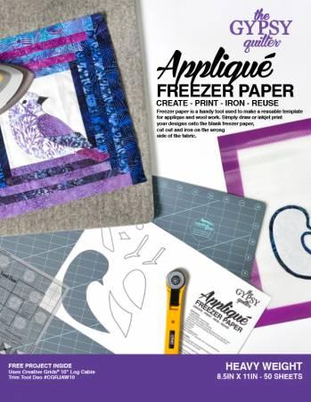 Gypsy Quilter Freezer Paper 8-1/2in x 11in Heavy Weight 50ct, TGQFP811H