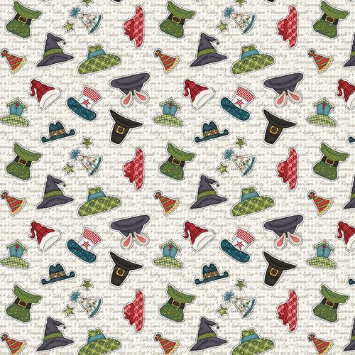 Henry Glass & Co, Leanne Anderson, Hat On A Cat, 831-04, Ivory