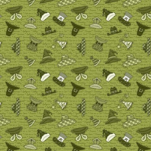 Henry Glass & Co, Leanne Anderson, Hat On A Cat, 831-66, Green