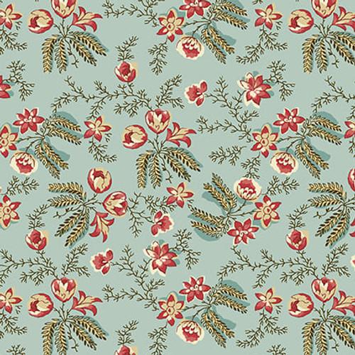 Henry Glass & Co, Michelle Yeo, Buckleberry Chintz, 3126-17, Teal