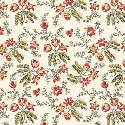 Henry Glass & Co, Michelle Yeo, Buckleberry Chintz, 3126-44, Cream