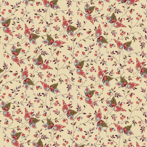 Henry Glass & Co, Michelle Yeo, Buckleberry Chintz, 3129-44, Cream
