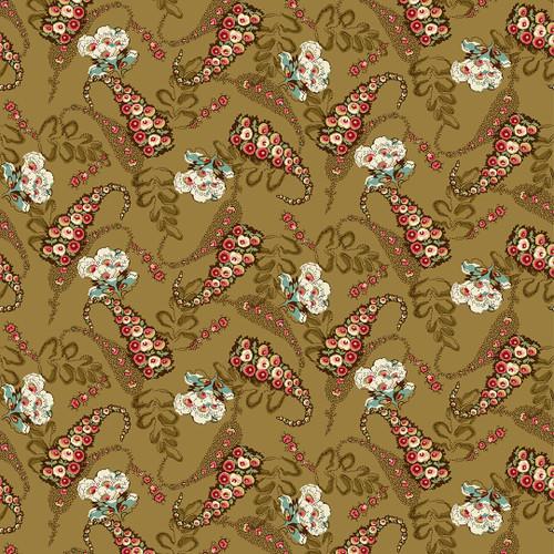 Henry Glass & Co, Michelle Yeo, Buckleberry Chintz, 3130-34, Caramel