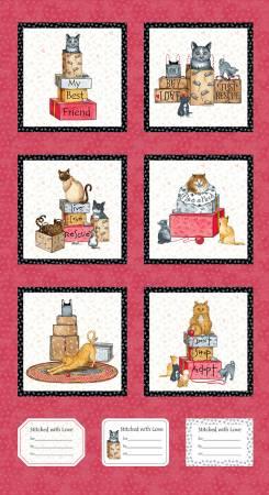 Henry Glass & Co, Violet Grace, Cat Rescue, 666-89, Red