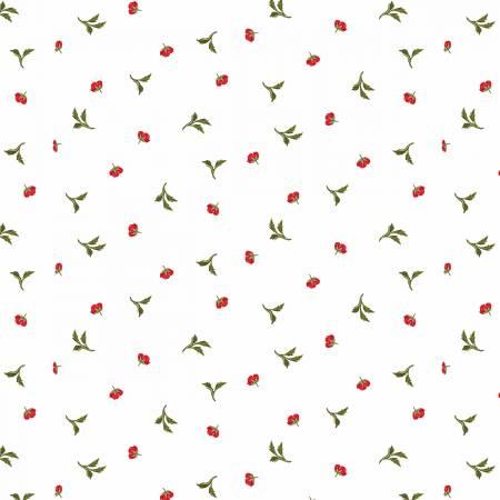 Henry Glass  Flower Market, 641-08, White Multi, Jessica Mundo