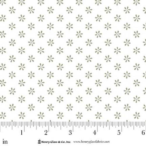 Henry Glass, Friendship Garden, 3627-11, White on White,