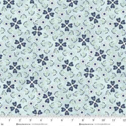 Henry Glass, Friendship Garden, 3631-17, LIGHT BLUE,