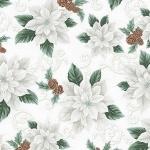 Hoffman Christmas Slendor, W7776-3S, White-Silver,