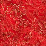 Hoffman Fabrics Crown & Vine, Y7818-443, Cherry-Gold,