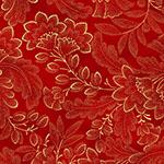 Hoffman Fabrics Crown & Vine, Y7818-78G, Scarlet-Gold,