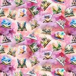 Hoffman Fabrics Stardust Fables, Y5841-23, Fuchsia,
