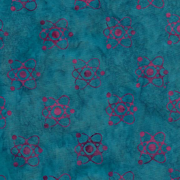 Island Batik Atom, 622004551, Aquamarine