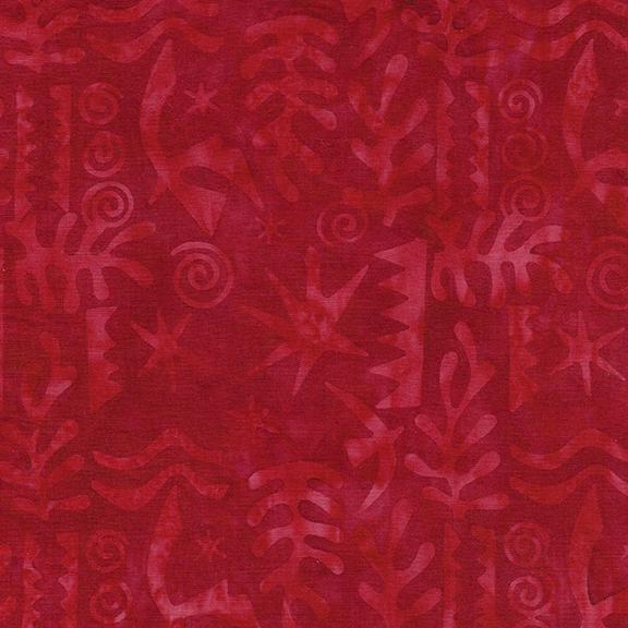 Island Batik Collage, 112149370, Cherry