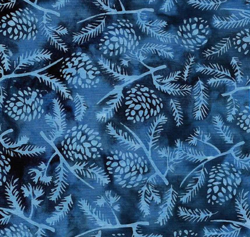 Island Batik Pinecones, 422106565, Blueberry