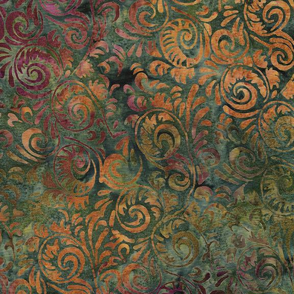 Island Batik Spirals, 122122611, Juniper