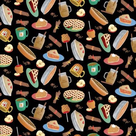 KANVAS by Benartex, Falling for Gnomes, 14233B-12, Black