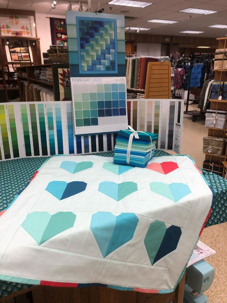 Kona 365 February Kit - Mirrored Hearts Wall Hanging