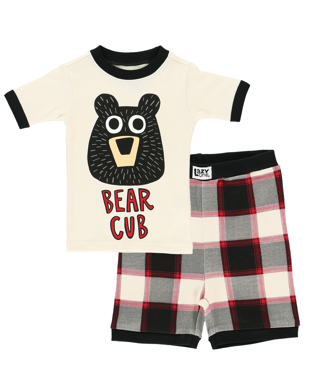 Lazy One, Bear Cub Kid Short PJ Set, KHR813