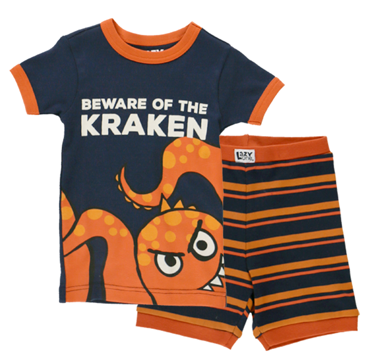 Lazy One, Beware of The Kraken Shorts PJ Set, KHR396