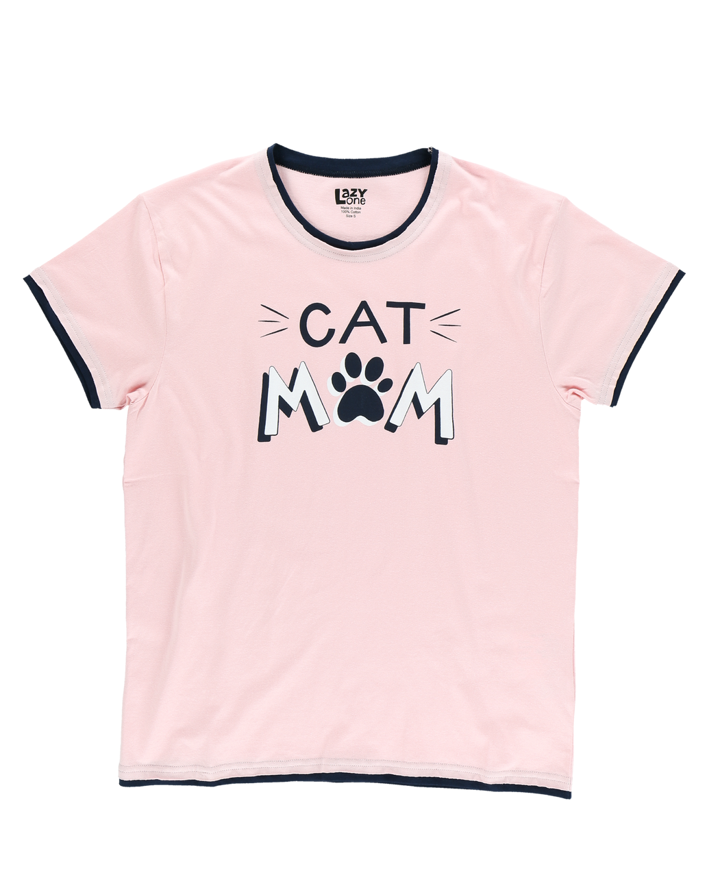 Lazy One, Cat Mom PJ Tee, HTS436