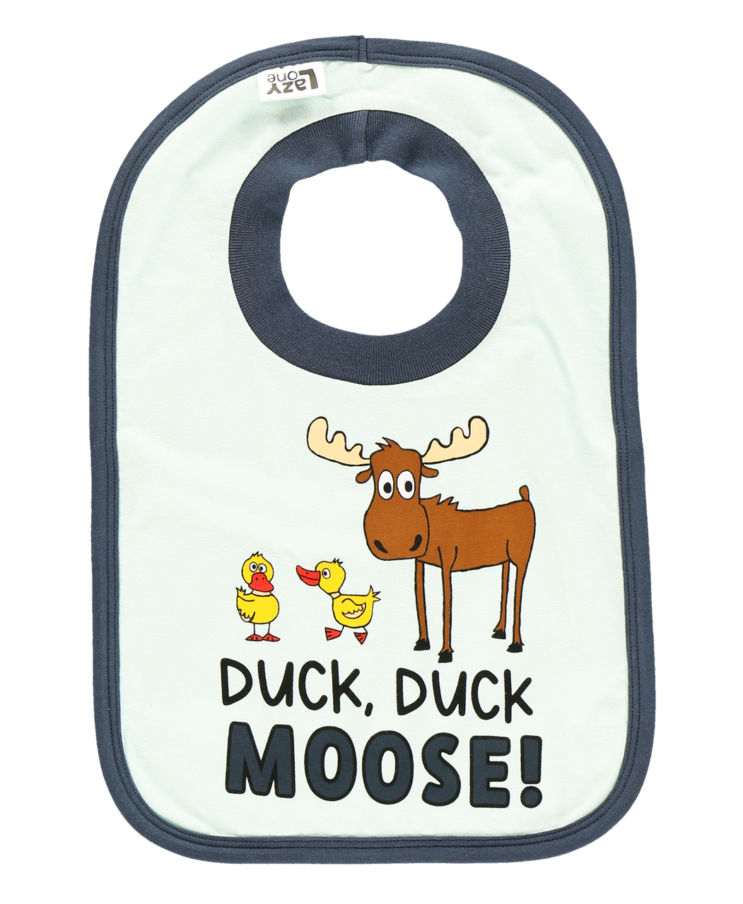 Lazy One, Duck Duck Moose Bib, IB521B, Blue