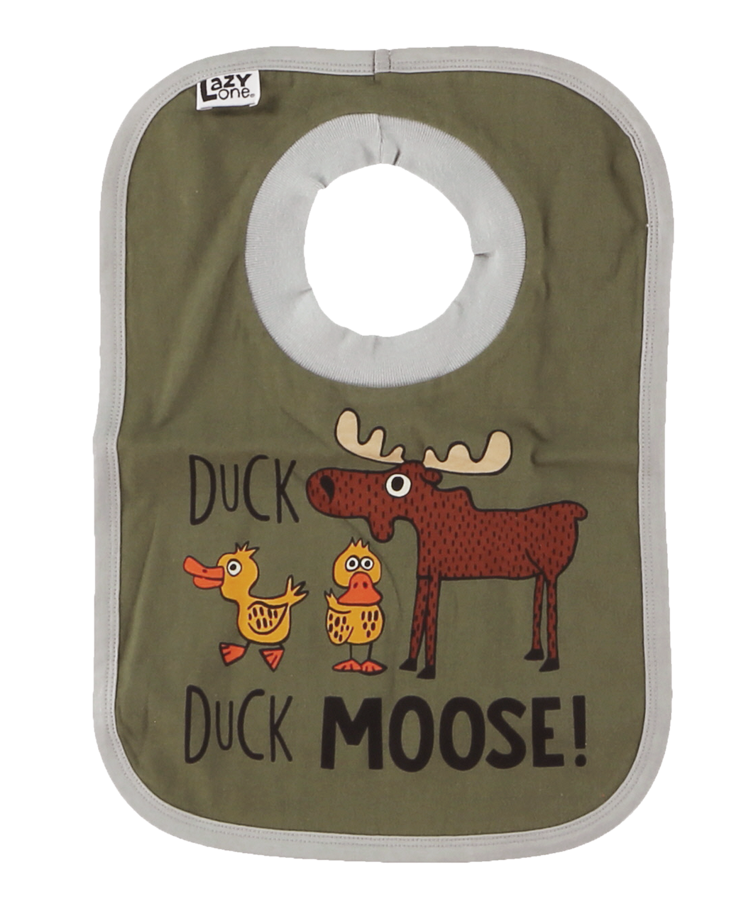 Lazy One, Duck Duck Moose Boy Bib, IB065B