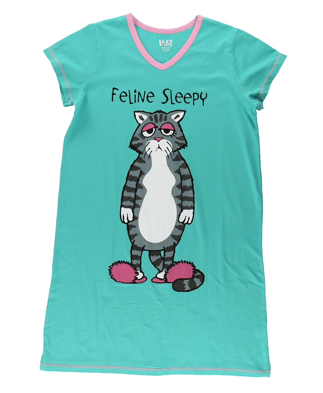 Lazy One, Feline Sleepy Nightshirt, VNS764A