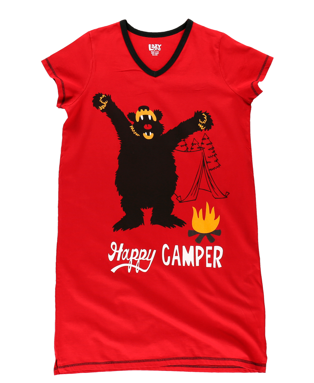 Lazy One, Happy Camper Nightshirt, VNS316