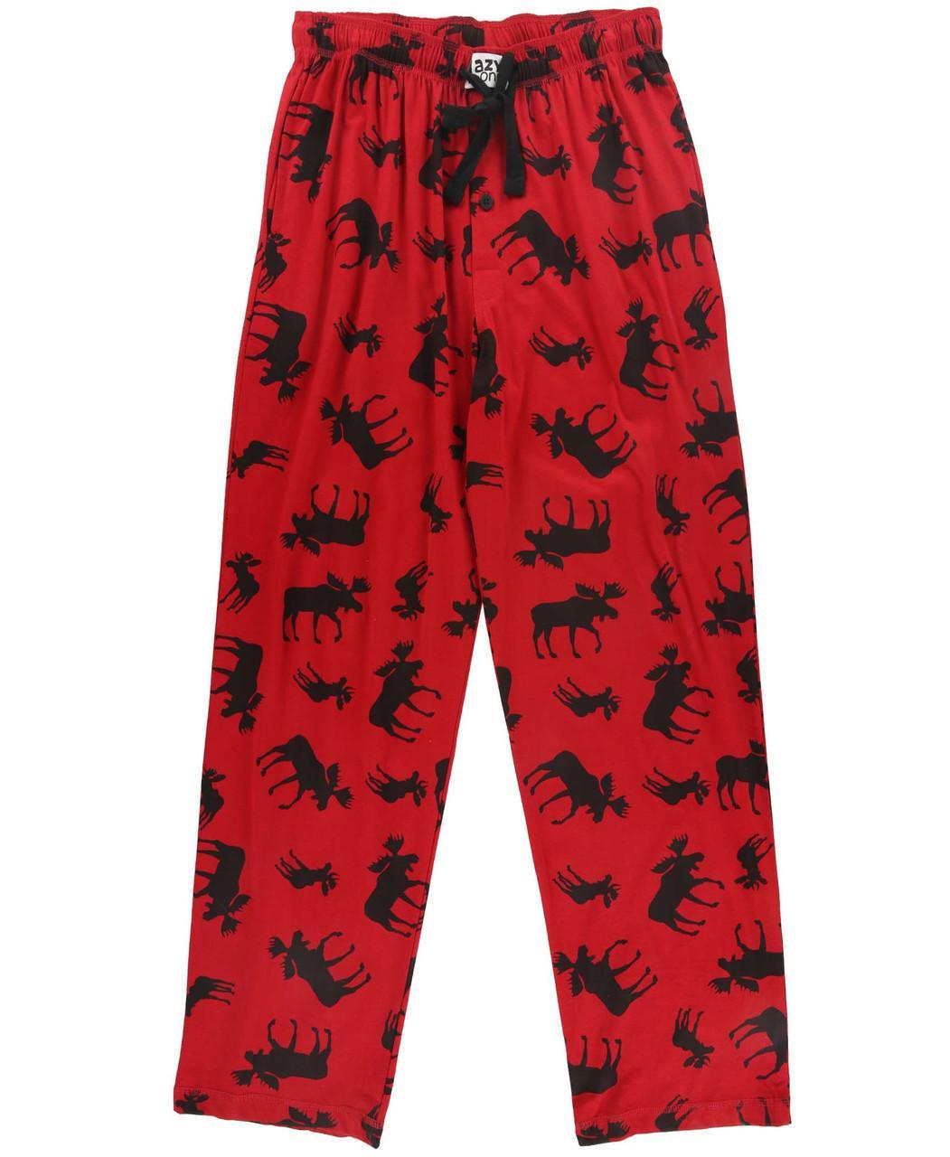 Lazy One, Red Classic Moose PJ Pant, PP715