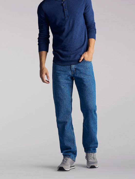 Lee® Regular Fit Straight Leg Jean, Legendary Cotton, 112339184, Pepperstone