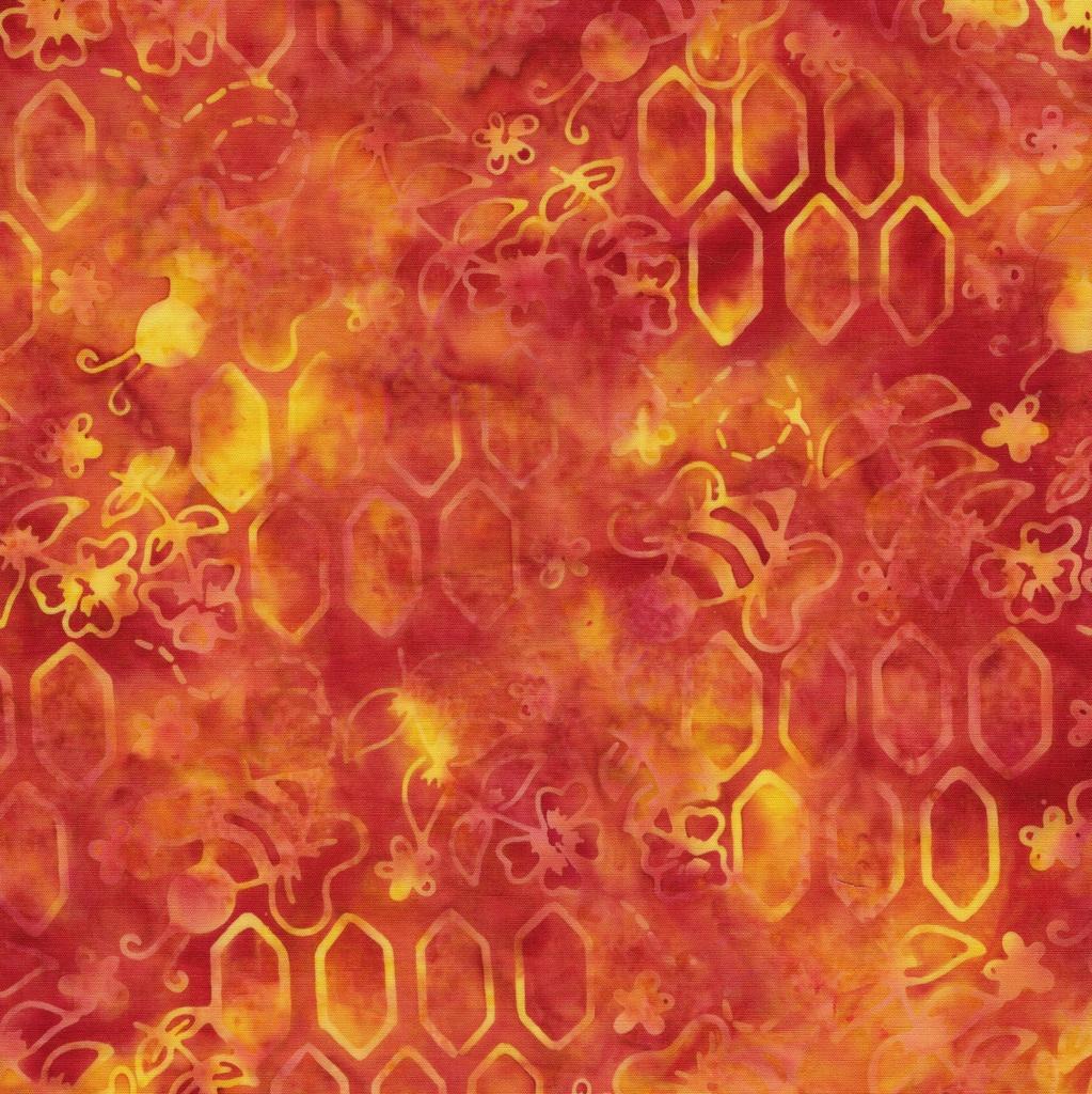 Lumin Fabrics, Bees And Hexies, 712601897, Multi,