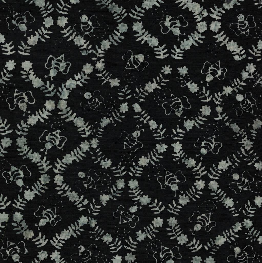 Lumin Fabrics, Bees And Hexies, 712606702, Black,