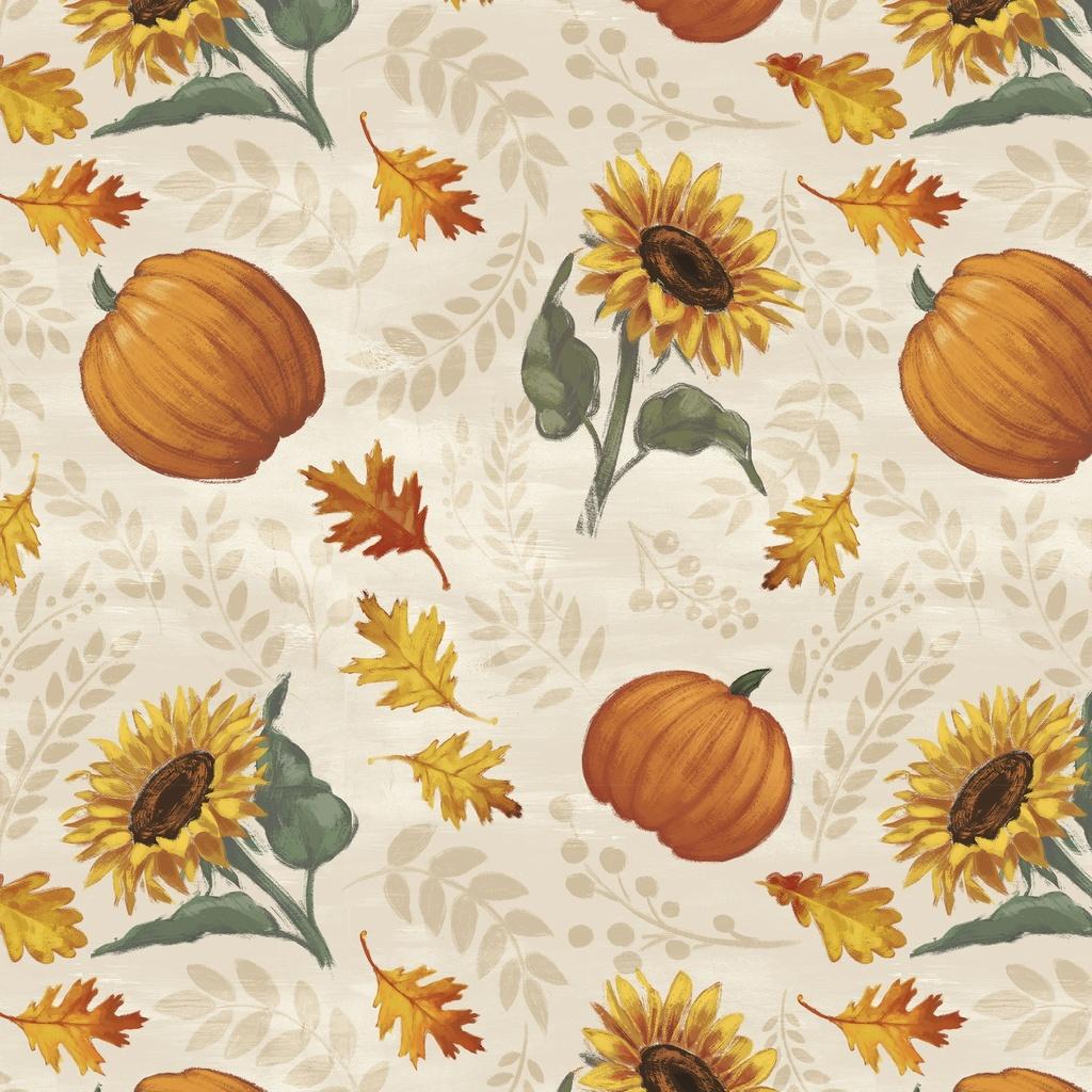 Lumin Fabrics Harvest Delight, W135-012-026, Cream,