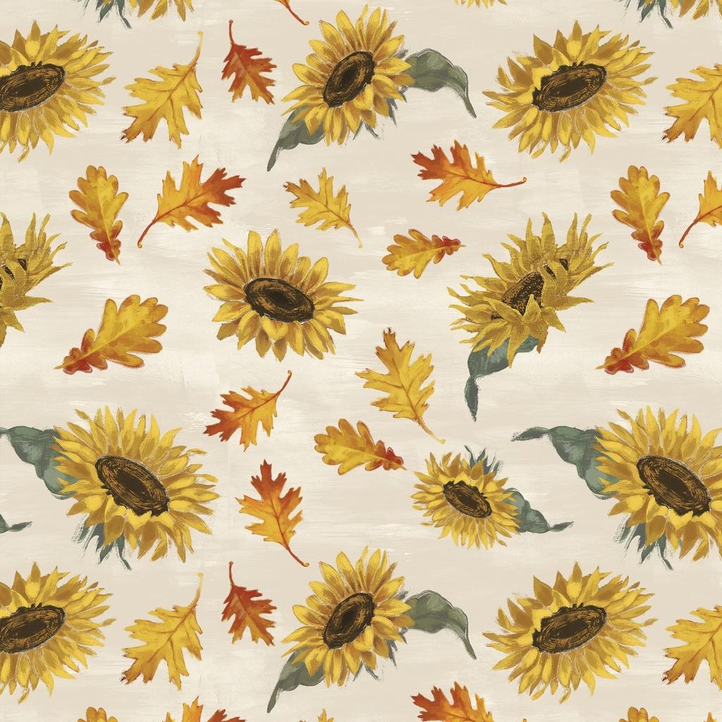 Lumin Fabrics Harvest Delight, W135-013-023, Cream,