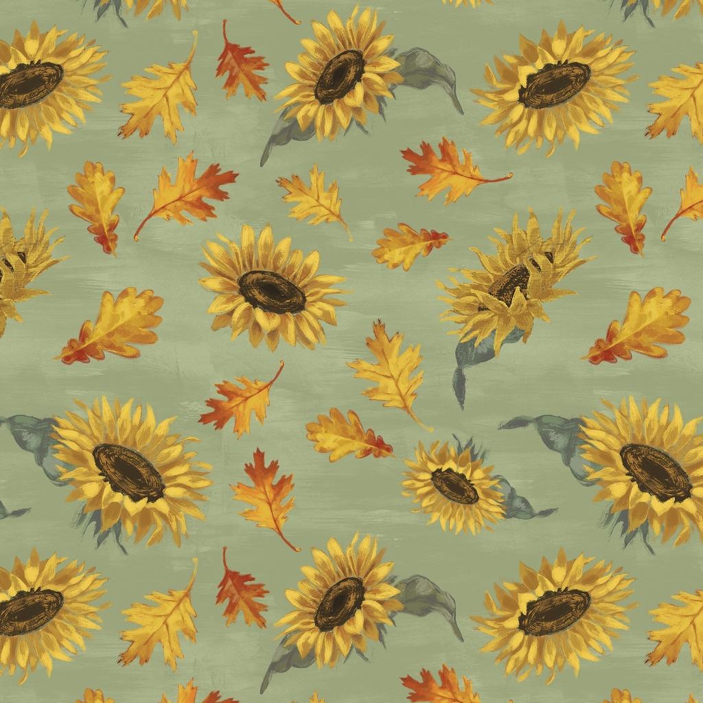 Lumin Fabrics Harvest Delight, W135-013-623, Lt Green,