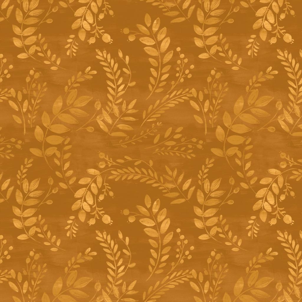 Lumin Fabrics Harvest Delight, W135-015-265, Dark Gold,