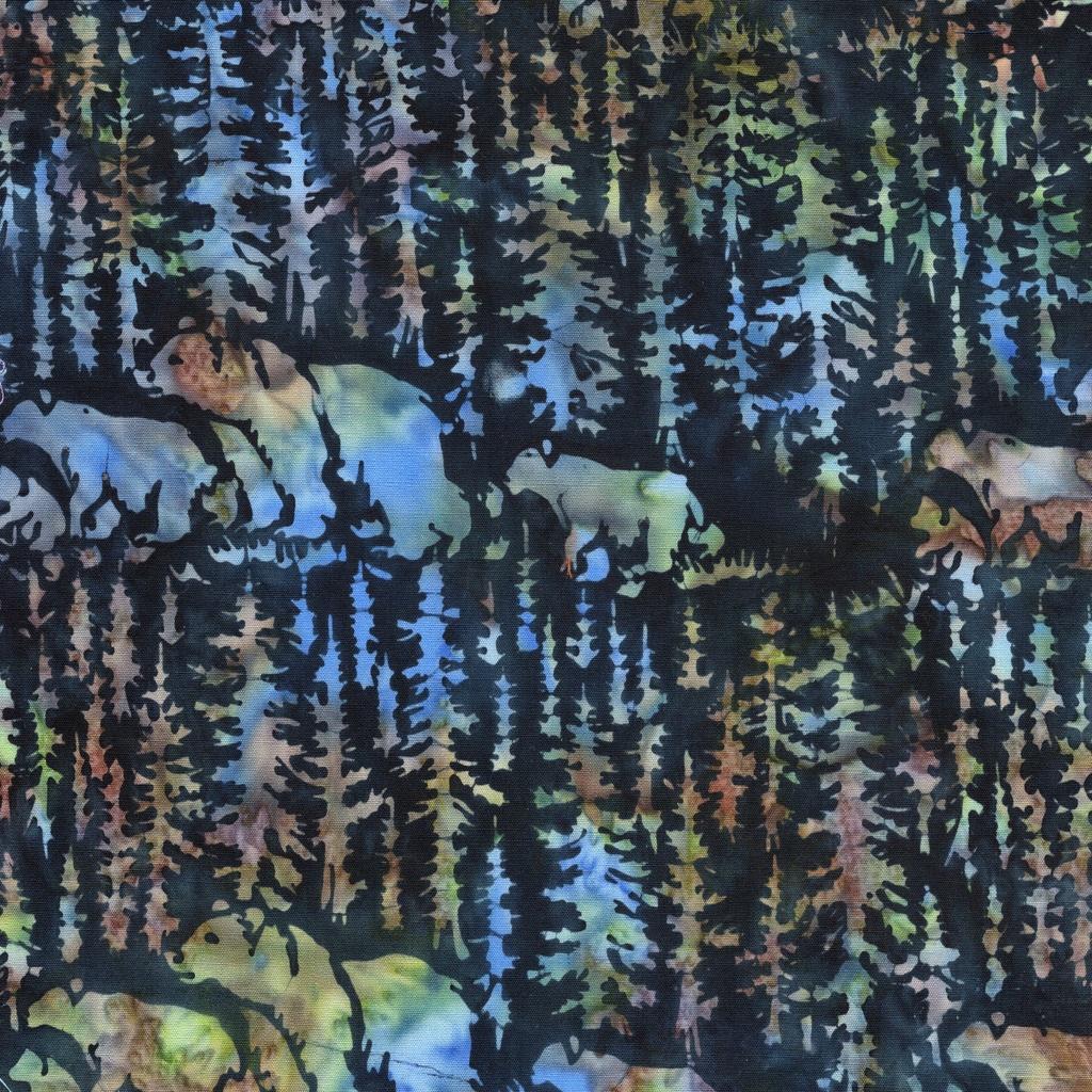 Lumin Fabrics Twigs & Trails, 112611595, Midnight Blue,